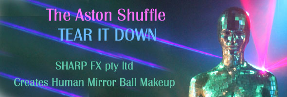 Sharp FX creates mirror ball makeup for The Aston Shuffle Music Video